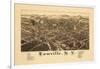 1885, Lowville 1885 Bird's Eye View, New York, United States-null-Framed Giclee Print