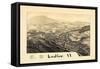 1885, Ludlow Bird's Eye View, Vermont, United States-null-Framed Stretched Canvas