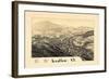 1885, Ludlow Bird's Eye View, Vermont, United States-null-Framed Giclee Print