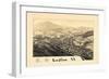 1885, Ludlow Bird's Eye View, Vermont, United States-null-Framed Giclee Print