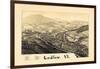 1885, Ludlow Bird's Eye View, Vermont, United States-null-Framed Giclee Print