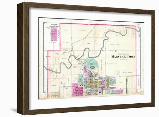 1885, Marshalltown - North, Iowa, United States-null-Framed Giclee Print