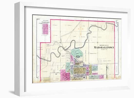 1885, Marshalltown - North, Iowa, United States-null-Framed Giclee Print
