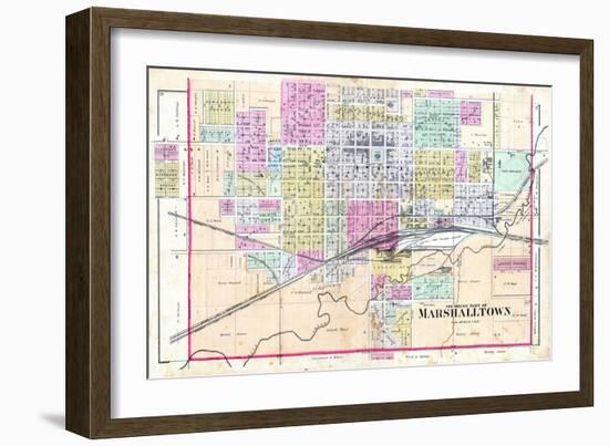 1885, Marshalltown - South, Iowa, United States-null-Framed Giclee Print
