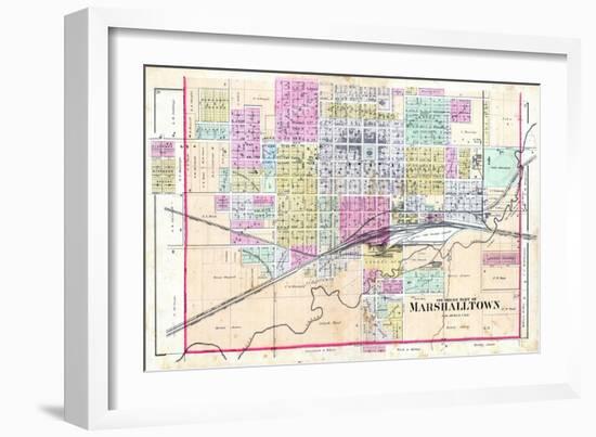 1885, Marshalltown - South, Iowa, United States-null-Framed Giclee Print