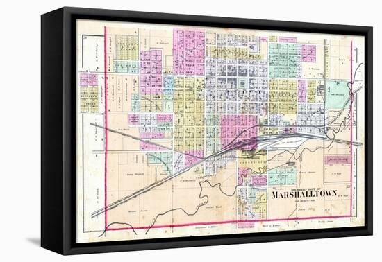 1885, Marshalltown - South, Iowa, United States-null-Framed Stretched Canvas