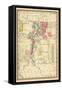1885, New Mexico State Map, New Mexico, United States-null-Framed Stretched Canvas