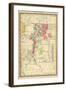 1885, New Mexico State Map, New Mexico, United States-null-Framed Giclee Print