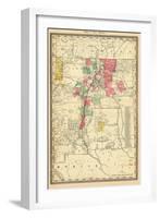 1885, New Mexico State Map, New Mexico, United States-null-Framed Giclee Print