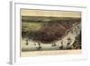 1885, New Orleans Bird's Eye View, Louisiana, United States-null-Framed Giclee Print