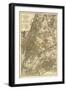 1885 NYC Map-N^ Harbick-Framed Art Print