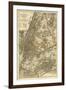 1885 NYC Map-N^ Harbick-Framed Art Print