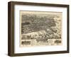 1885, Pensacola Bird's Eye View, Florida, United States-null-Framed Giclee Print