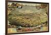 1885, Phoenix Bird's Eye View, Arizona, United States-null-Framed Giclee Print