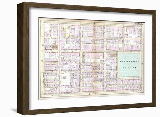 1885, Rittenhouse Square, Philadelphia, Pennsylvania, United States-null-Framed Giclee Print