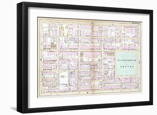 1885, Rittenhouse Square, Philadelphia, Pennsylvania, United States-null-Framed Giclee Print