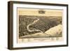 1885, Sheboygan Bird's Eye View, Wisconsin, United States-null-Framed Giclee Print