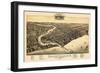 1885, Sheboygan Bird's Eye View, Wisconsin, United States-null-Framed Giclee Print