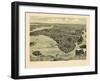 1885, Wareham Bird's Eye View, Massachusetts, United States-null-Framed Giclee Print