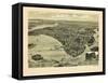 1885, Wareham Bird's Eye View, Massachusetts, United States-null-Framed Stretched Canvas