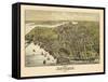 1886, Beverly Bird's Eye View, Massachusetts, United States-null-Framed Stretched Canvas