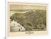 1886, Beverly Bird's Eye View, Massachusetts, United States-null-Framed Giclee Print