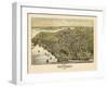 1886, Beverly Bird's Eye View, Massachusetts, United States-null-Framed Giclee Print