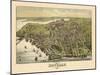 1886, Beverly Bird's Eye View, Massachusetts, United States-null-Mounted Giclee Print