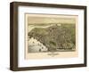 1886, Beverly Bird's Eye View, Massachusetts, United States-null-Framed Giclee Print
