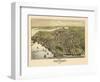 1886, Beverly Bird's Eye View, Massachusetts, United States-null-Framed Giclee Print