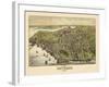 1886, Beverly Bird's Eye View, Massachusetts, United States-null-Framed Giclee Print