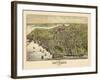 1886, Beverly Bird's Eye View, Massachusetts, United States-null-Framed Giclee Print