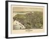 1886, Beverly Bird's Eye View, Massachusetts, United States-null-Framed Giclee Print