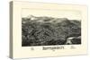 1886, Brattleboro Bird's Eye View, Vermont, United States-null-Stretched Canvas