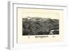 1886, Brattleboro Bird's Eye View, Vermont, United States-null-Framed Giclee Print