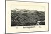1886, Brattleboro Bird's Eye View, Vermont, United States-null-Mounted Giclee Print
