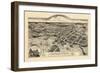 1886, Edgartown Bird's Eye View, Massachusetts, United States-null-Framed Giclee Print