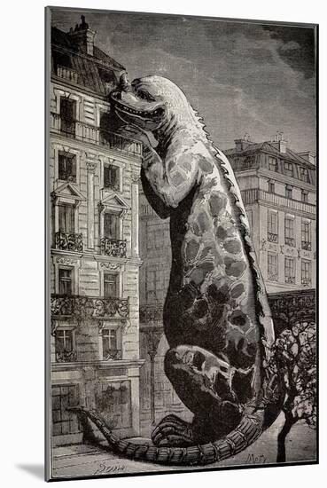 1886 Flammarion's Iguanodon Dinosaur-Stewart Stewart-Mounted Photographic Print