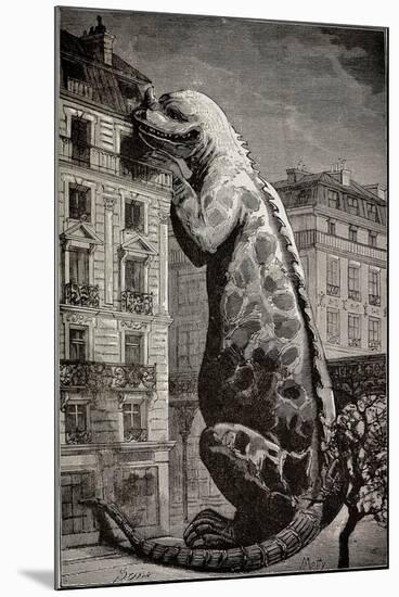 1886 Flammarion's Iguanodon Dinosaur-Stewart Stewart-Mounted Photographic Print