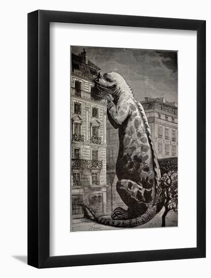 1886 Flammarion's Iguanodon Dinosaur-Stewart Stewart-Framed Photographic Print