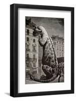 1886 Flammarion's Iguanodon Dinosaur-Stewart Stewart-Framed Photographic Print