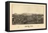 1886, Groton Bird's Eye View, Massachusetts, United States-null-Framed Stretched Canvas