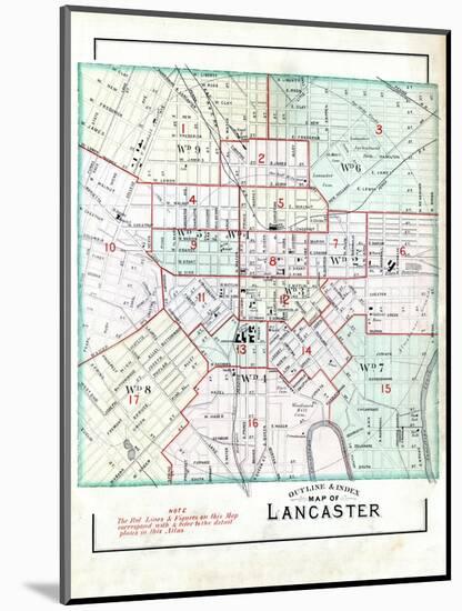 1886, Lancaster, Pennsylvania, United States-null-Mounted Giclee Print