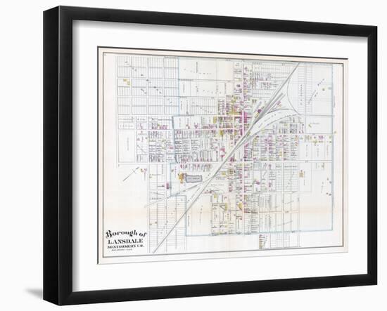 1886, Lansdale Borough, Pennsylvania, United States-null-Framed Giclee Print