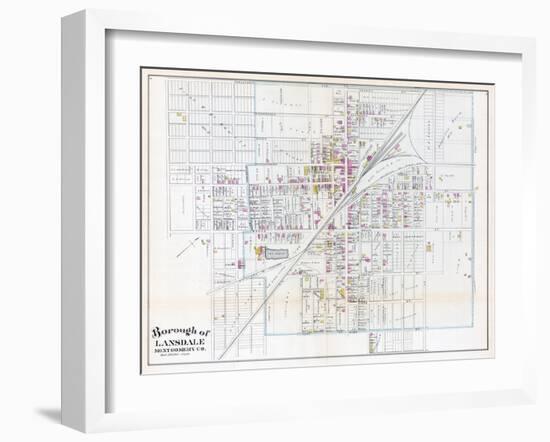 1886, Lansdale Borough, Pennsylvania, United States-null-Framed Giclee Print