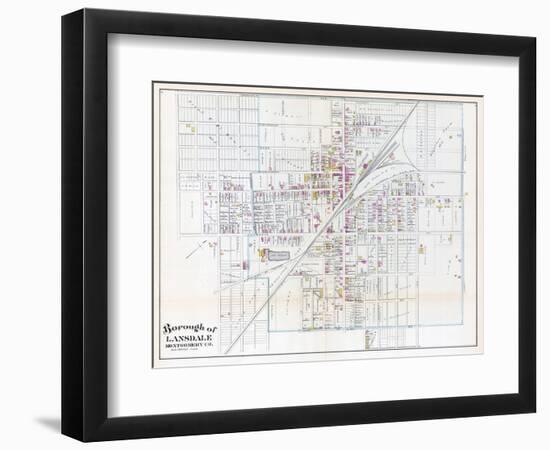 1886, Lansdale Borough, Pennsylvania, United States-null-Framed Premium Giclee Print