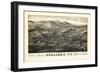 1886, Poultney Bird's Eyes View, Vermont, United States-null-Framed Giclee Print