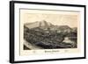 1886, Windsor Bird's Eye View, Vermont, United States-null-Framed Giclee Print