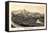 1886, Windsor Bird's Eye View, Vermont, United States-null-Framed Stretched Canvas