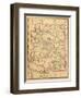 1887, Arizona State Map, United States-null-Framed Giclee Print